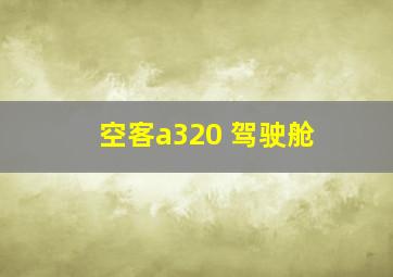 空客a320 驾驶舱